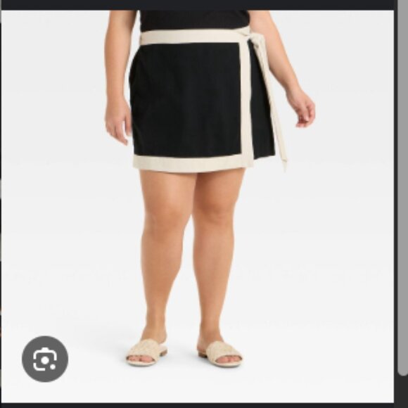 Women's Mini Wrap Skort - Ava & Viv™ NWT 3X - Picture 2 of 6